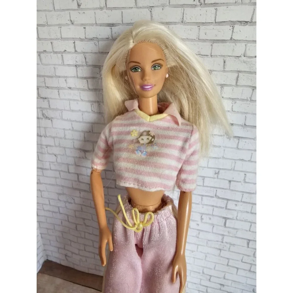 2000 Mattel Bedtime Baby Barbie Blonde Doll Rocking Mechanism Works As Is - Picture 1 of 6